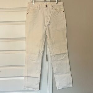 Wrangler Men's white Straight Jeans